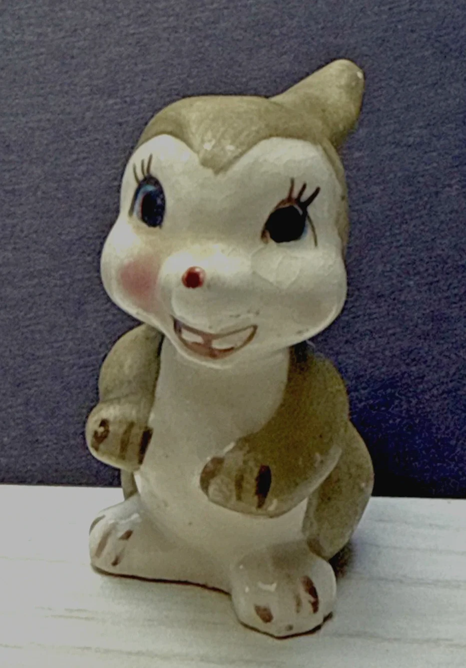 Vintage Anthropomorphic Thumper Bunny Rabbit Figurine Porcelain